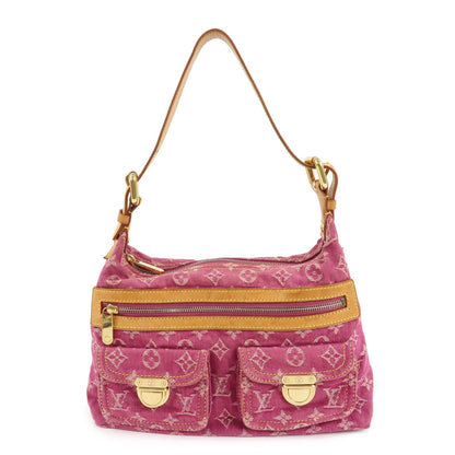 Louis Vuitton Monogram Denim Baggy PM Shoulder Bag Fuchsia M95212