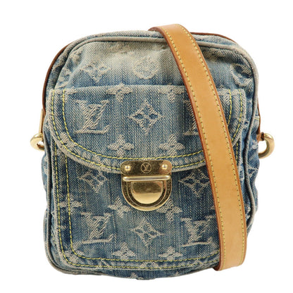 Louis Vuitton Monogram Denim Camera Bag Shoulder Bag Blue M95348
