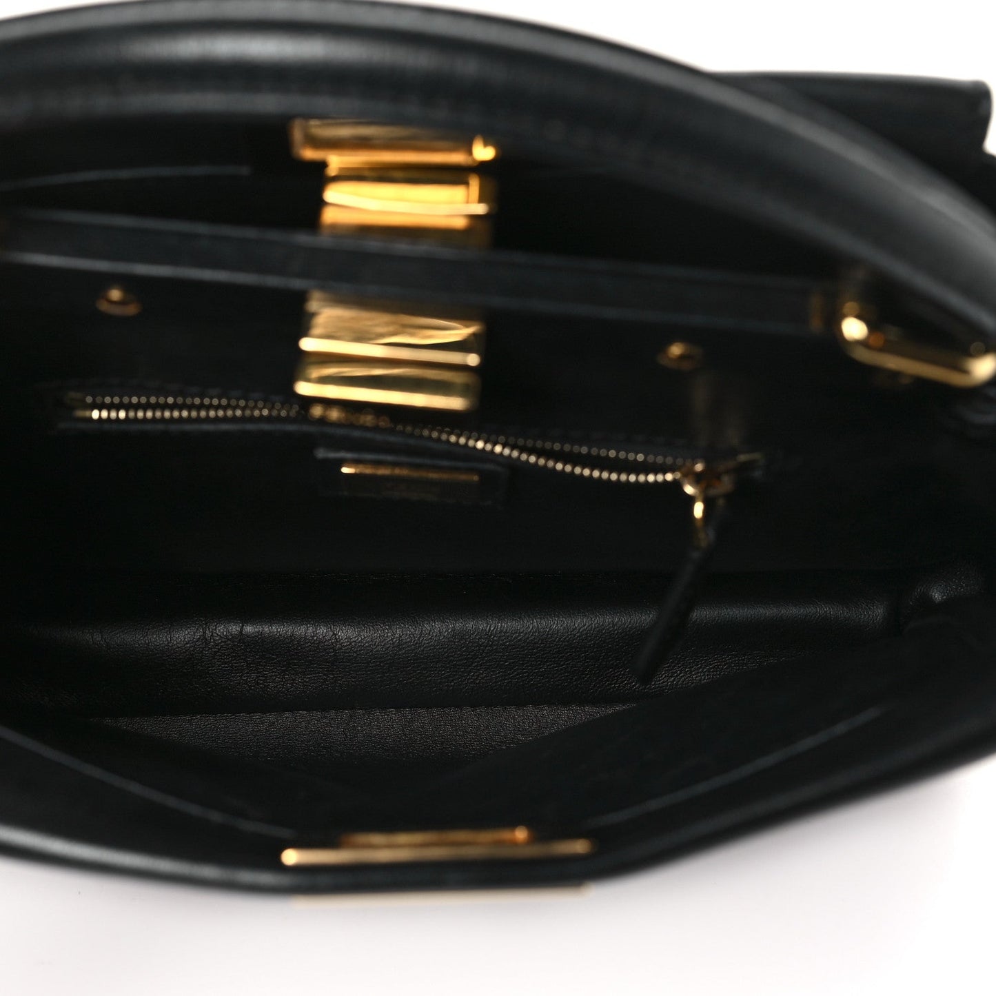 Amelia Nappa Mini Peekaboo Iconic Satchel Black