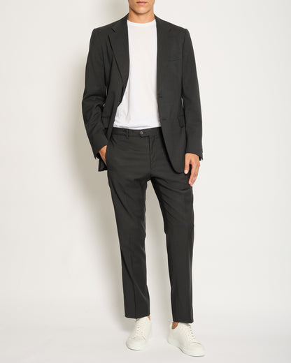 Prada Dark Grey Tailored Menswear Suit Jacket and Tro rs Size UK 44