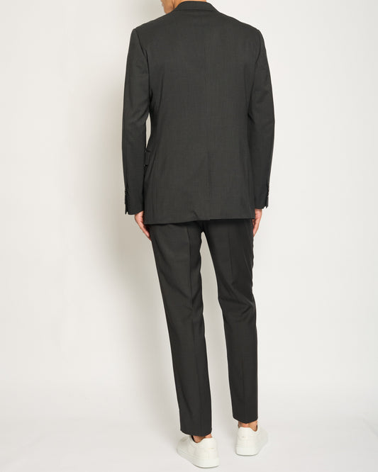 Prada Dark Grey Tailored Menswear Suit Jacket and Tro rs Size UK 44