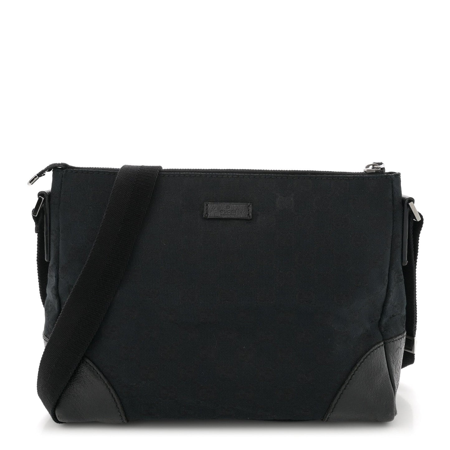 Amelia Monogram Joy Messenger Bag Black