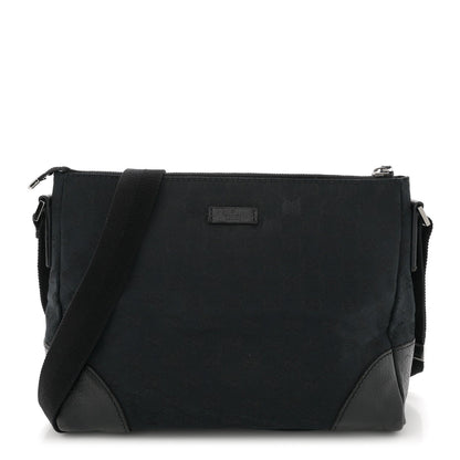 Amelia Monogram Joy Messenger Bag Black