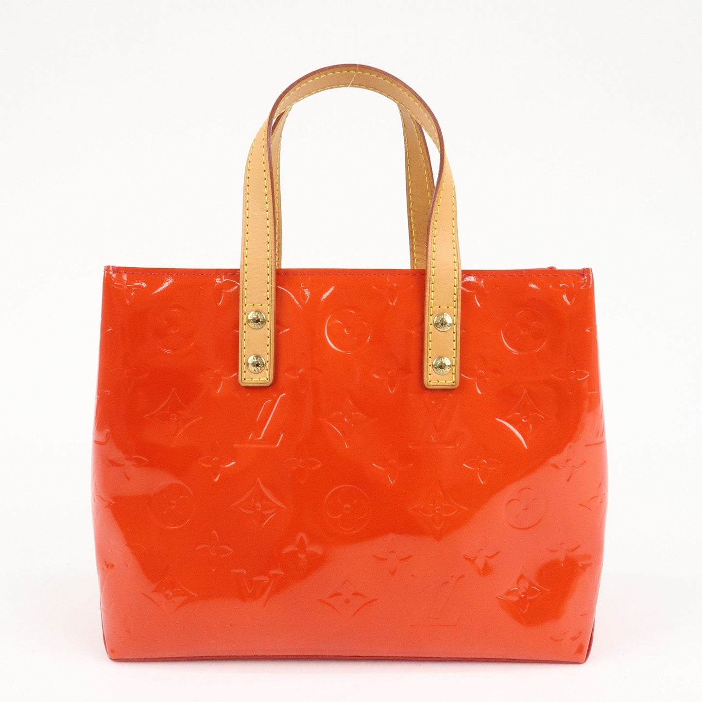 Louis Vuitton Monogram Vernis Lead PM Hand Bag Rouge M91088