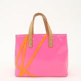 Louis Vuitton Monogram Vernis Reed PM Hand Bag Rose Pop M91903