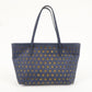FENDI Zucca PVC Canvas Punching Star Tote Bag Navy 8BH223