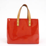 Louis Vuitton Monogram Vernis Lead PM Hand Bag Rouge M91088