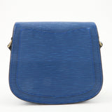Louis Vuitton Epi Mini Saint Cloud Shoulder Bag Blue M52215