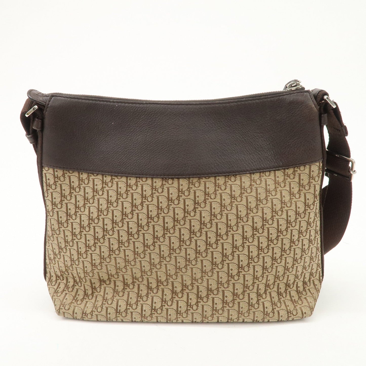 Christian Dior Street Chic Trotter Canvas Leather Shoulder Bag  d