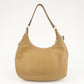 PRADA Leather Shoulder Bag Hand Bag Beige  d