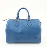Louis Vuitton Epi Speedy 30 Hand Bag Boston Bag Blue M43005