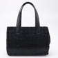 CHANEL New Travel Line Nylon Jacquard PM Tote Bag Black A20457