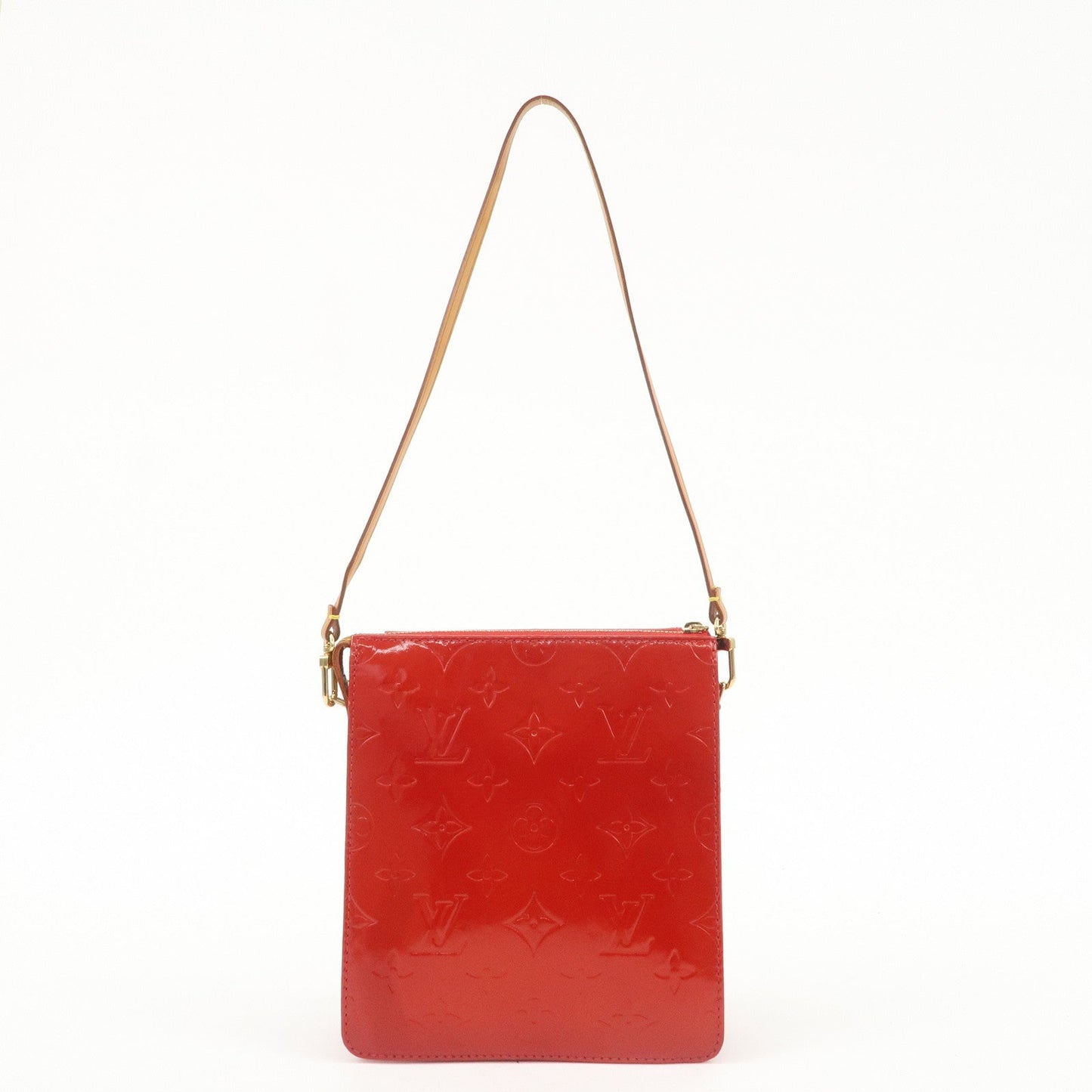 Louis Vuitton Monogram Vernis Motto Shoulder Bag Rouge M91137