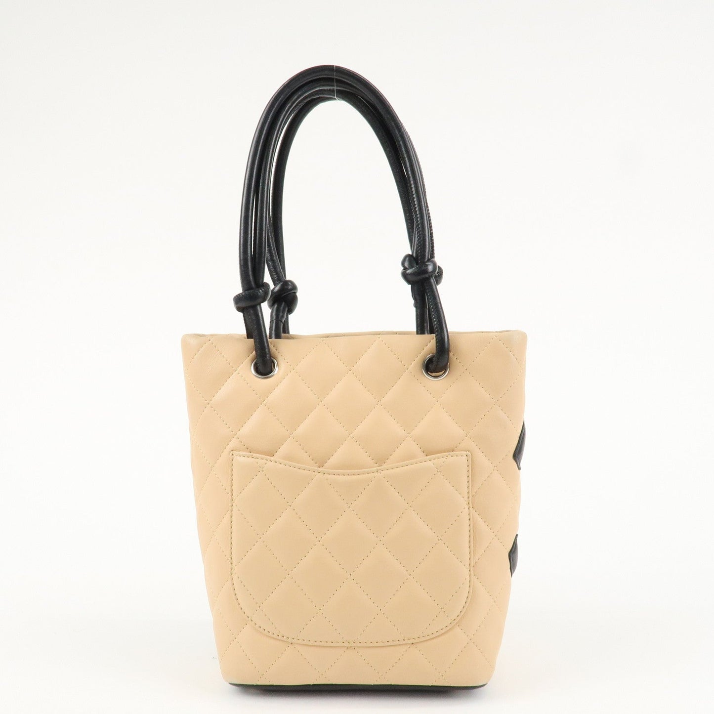 CHANEL COCO Mark Cambon Line Lamb Skin Small Tote Bag A25166  d