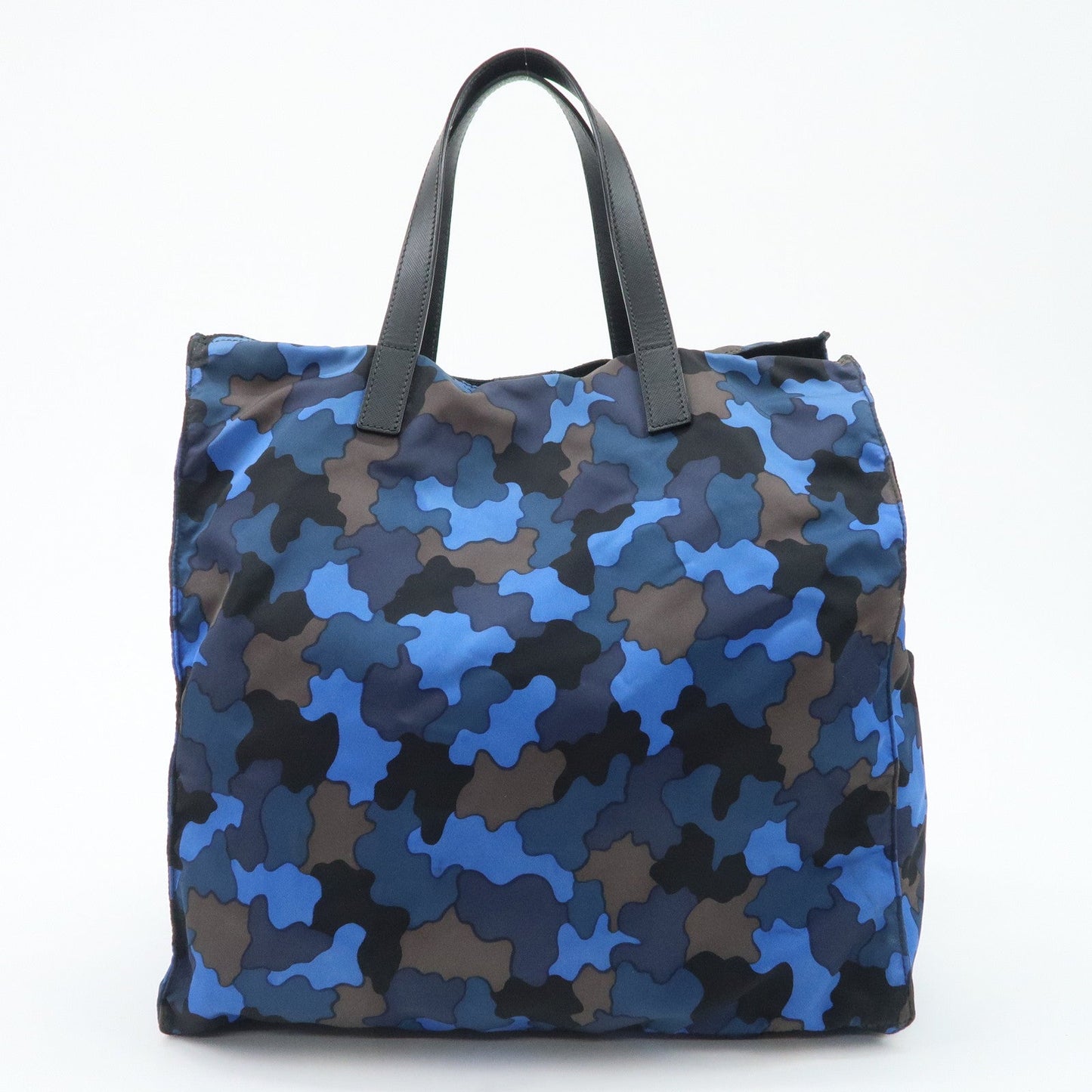PRADA Logo Camouflage Nylon Leather 2Way Tote Shoulder Bag  d