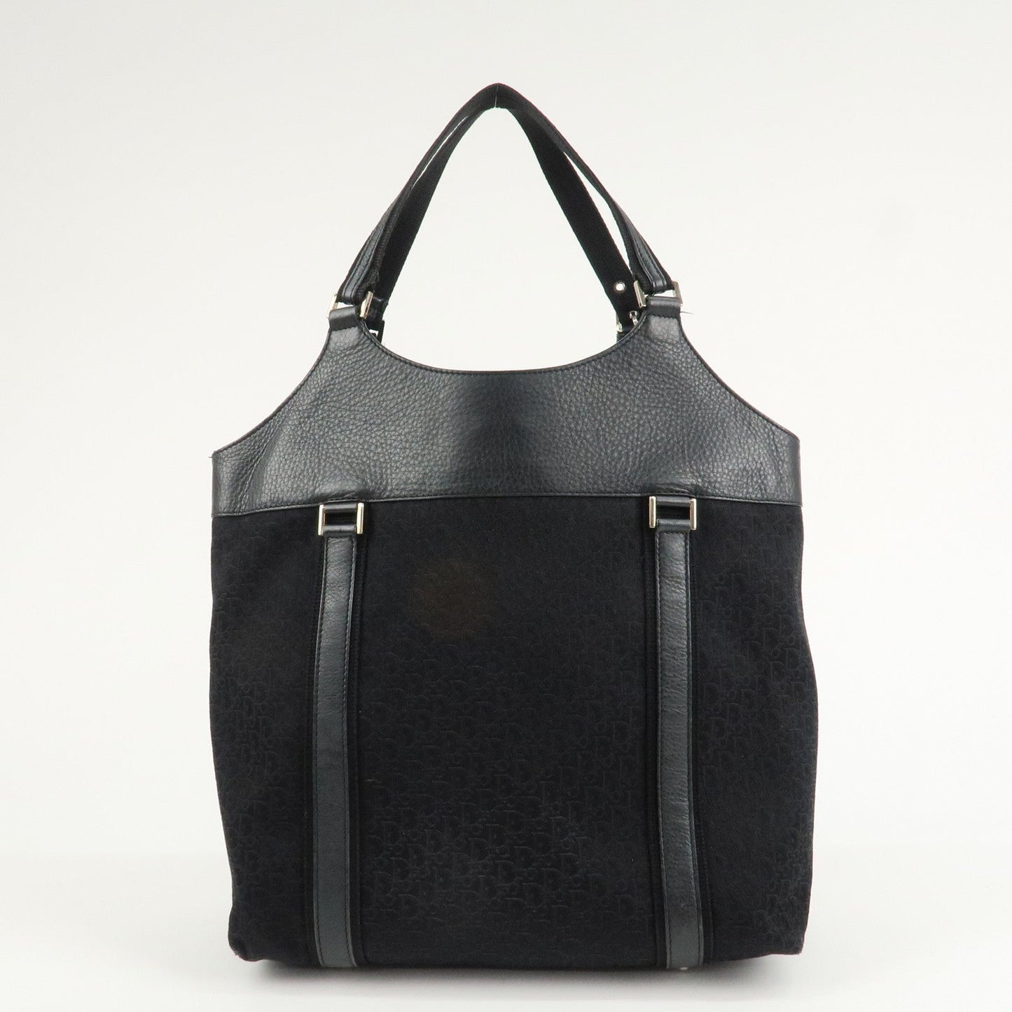 Christian Dior Street Chic Trotter Canvas Leather Tote Bag  d