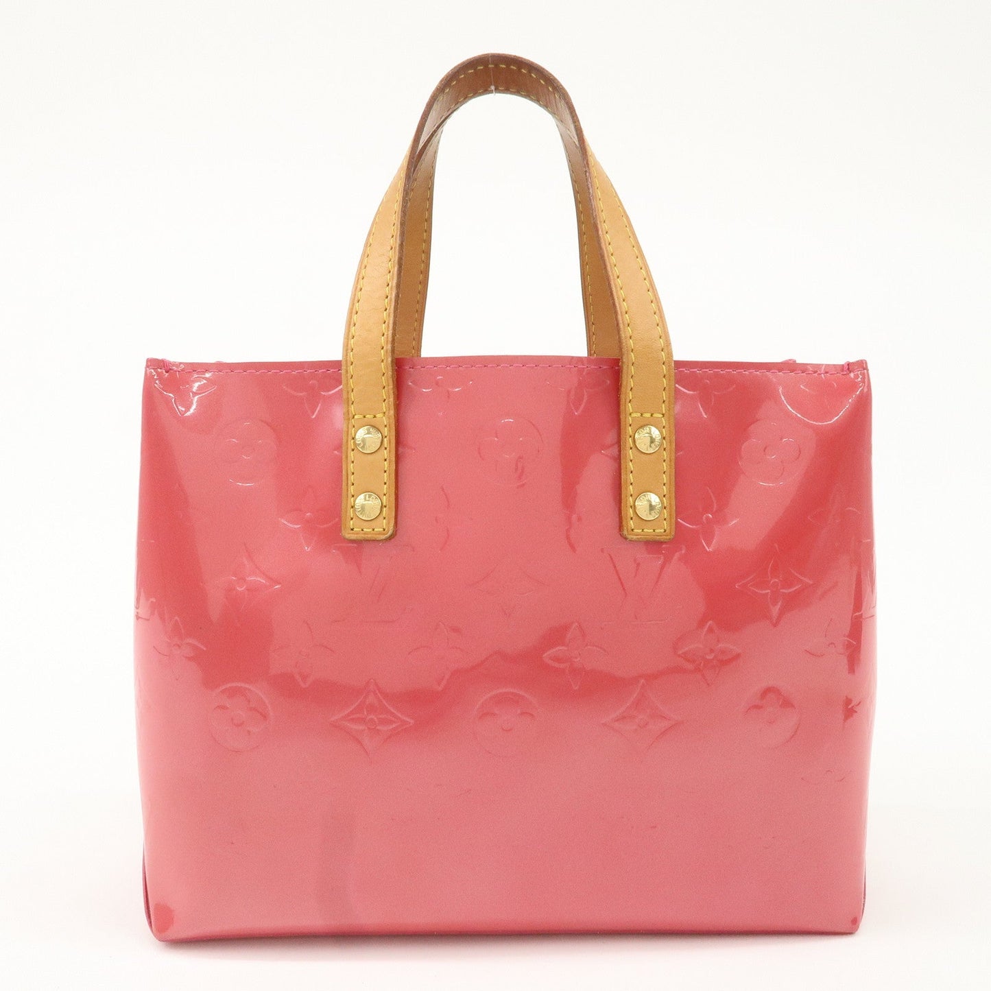 Louis Vuitton Monogram Vernis Lead PM Hand Bag Framboise M9132F