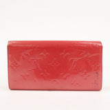 Louis Vuitton Monogram Vernis Portefeuille Sarah Framboise M9140F