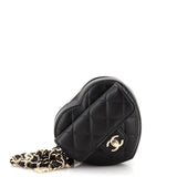 CHANEL CC in Love Heart Belt Bag Quilted Lambskin