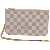 Louis Vuitton Neverfull Pouch  Canvas Clutch Bag