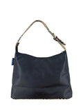 Burberry Nylon Check-Trimmed Shoulder Bag