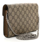 Amelia GG Supreme Monogram Mini Dionysus Chain Wallet Beige Taupe