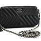 CHANEL 2019 Lambskin Wallet On Chain WOC Double Zip Chain Bag SV