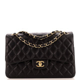 CHANEL Classic Double Flap Bag Quilted Lambskin Jumbo