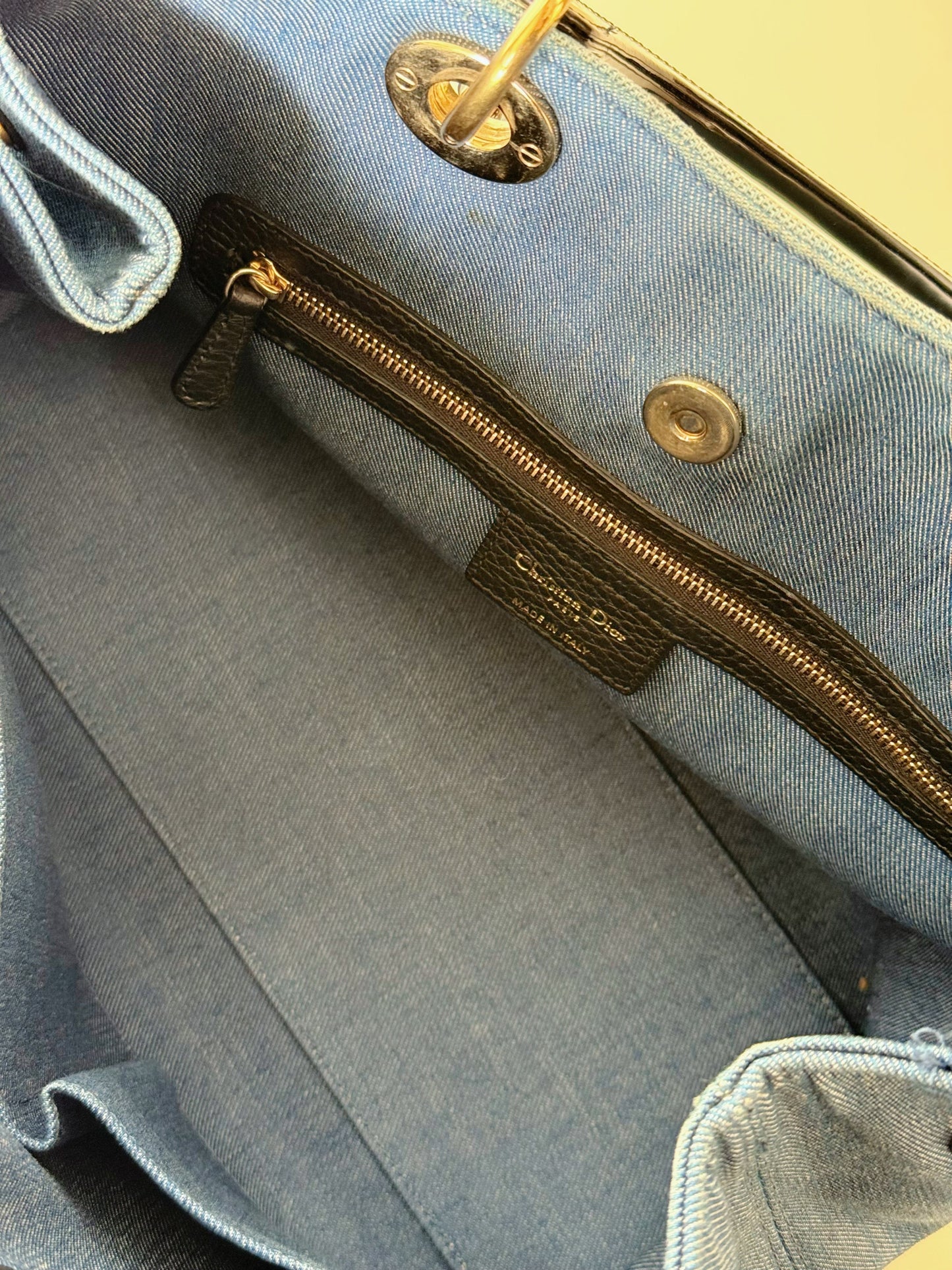 Christian Dior D-Light Denim Bag