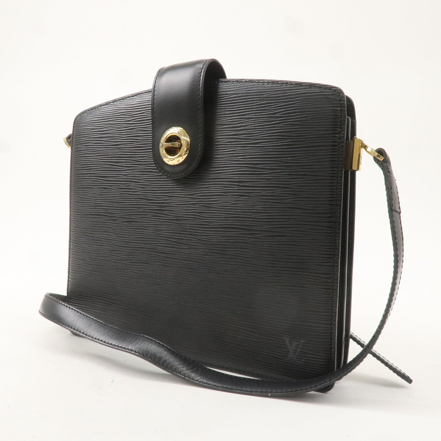 Louis Vuitton Epi Capucines Shoulder Bag Noir Black M52342