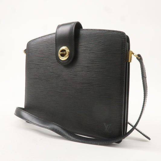 Louis Vuitton Epi Capucines Shoulder Bag Noir Black M52342