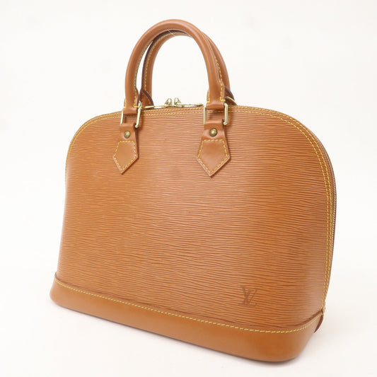 Louis Vuitton Epi Leather Alma Hand Bag Zipang Gold M52148