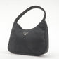 Prada Logo Nylon Hand Bag Pouch Purse NERO Black