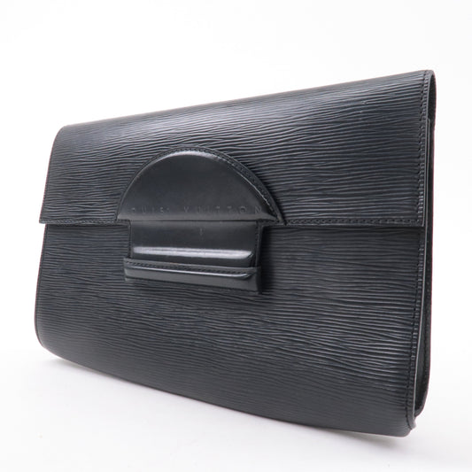 Louis Vuitton Epi Leather Chaillot Clutch Bag Black Noir M52542