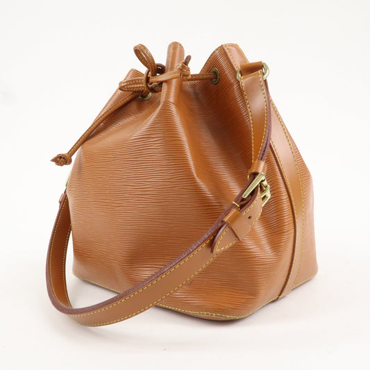 Louis Vuitton Epi Petit Noe Shoulder Bag Zipang Gold M44108