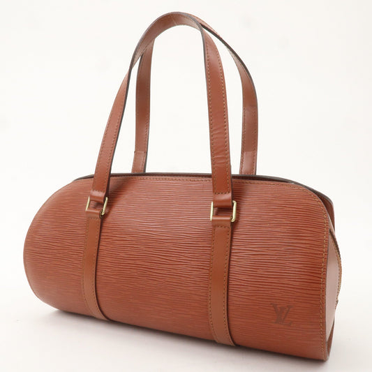 Louis Vuitton Epi Soufflot Shoulder Bag Kenya Brown M52223
