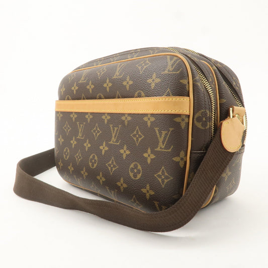 Louis Vuitton Monogram Reporter PM Shoulder Bag Brown M45254