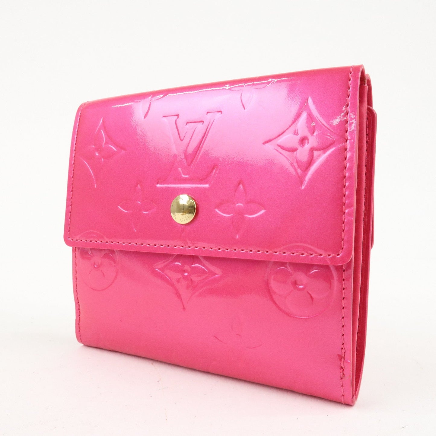 Louis Vuitton Vernis Porte Monnaie Billets Carte Credit M9139F