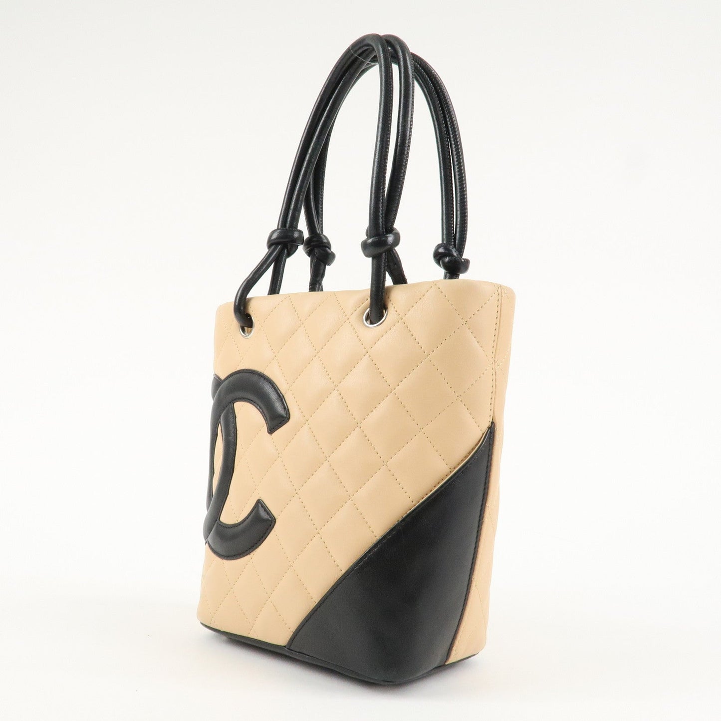 CHANEL COCO Mark Cambon Line Lamb Skin Small Tote Bag A25166  d
