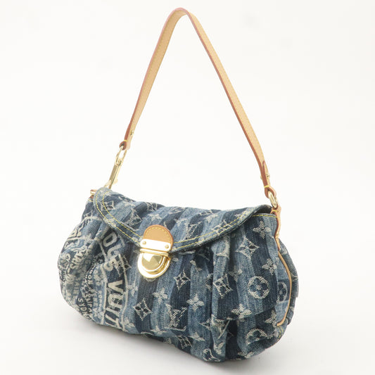 Louis Vuitton Monogram Denim Mini Pleaty Raye Shoulder Bag M95333
