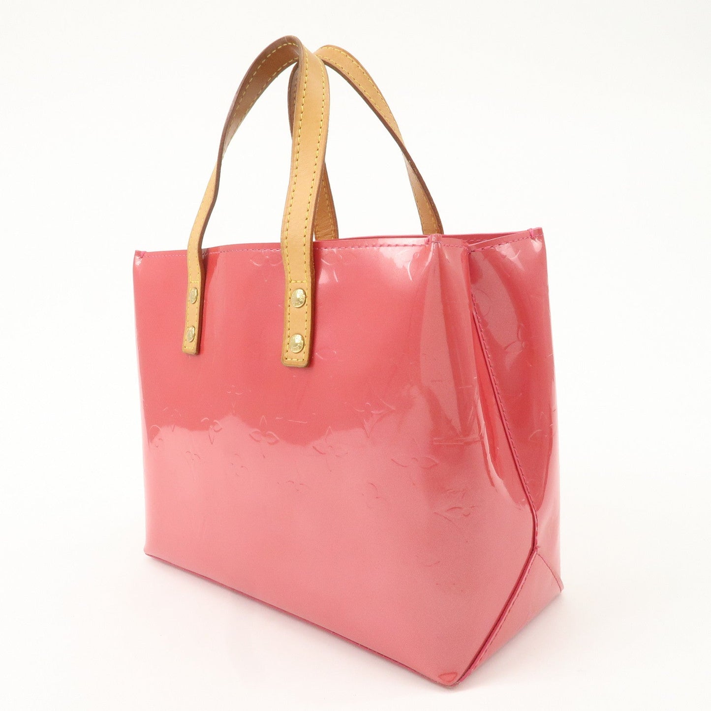 Louis Vuitton Monogram Vernis Lead PM Hand Bag Framboise M9132F