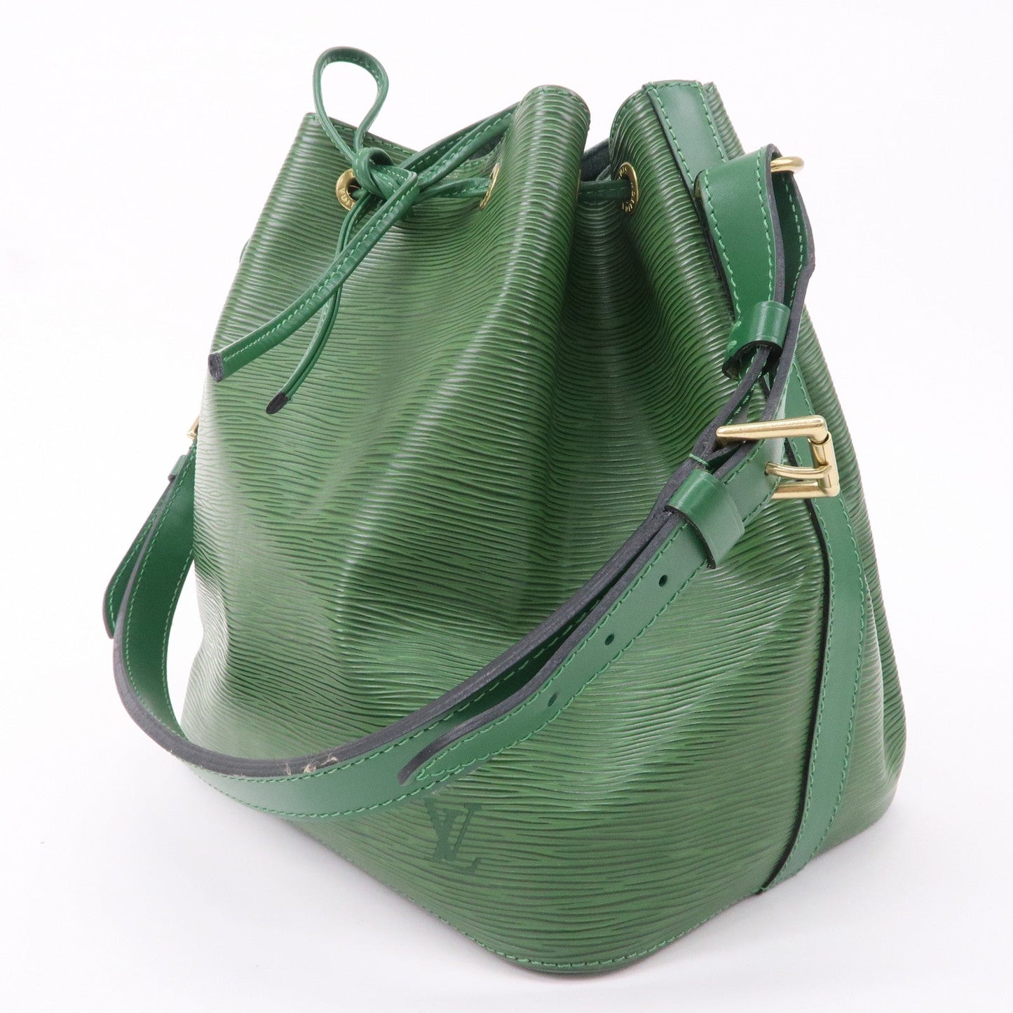 Louis Vuitton Epi Petit Noe Leather Shoulder Bag Green M44104