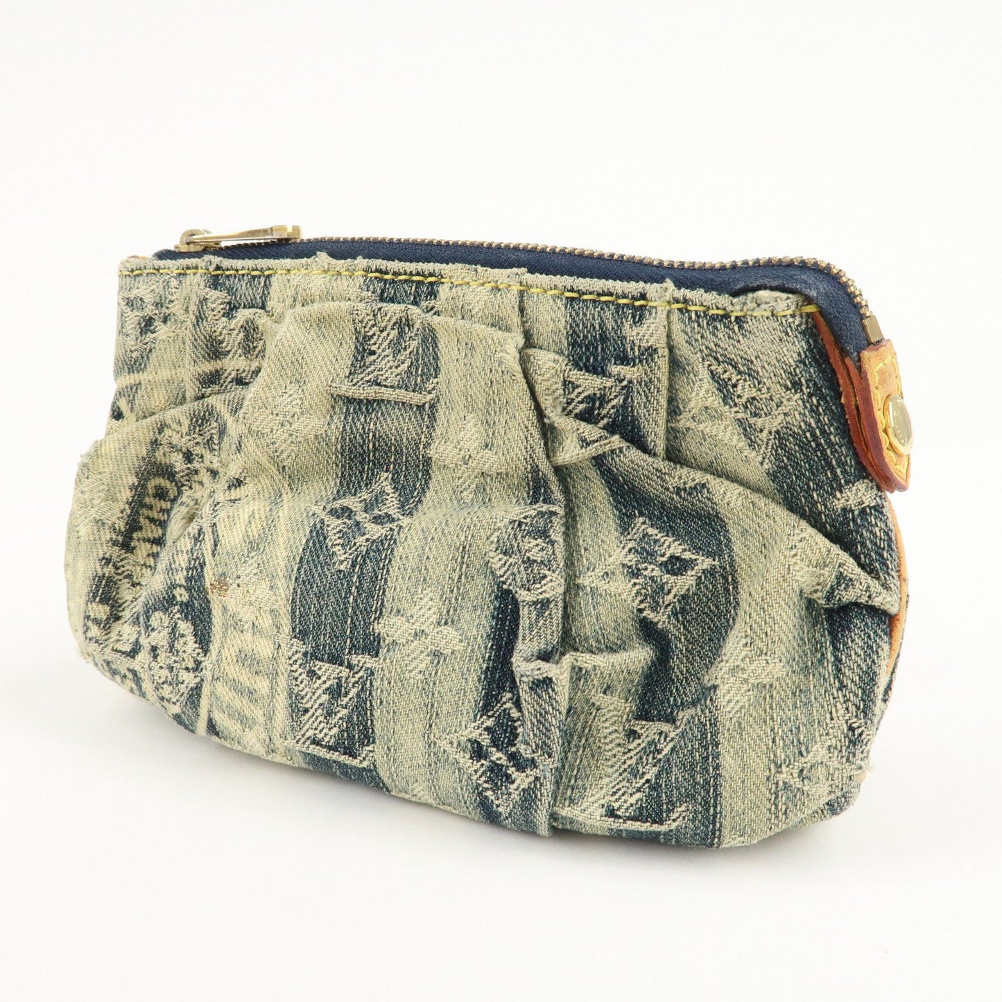 Louis Vuitton Monogram Denim Trousse Raye Pouch Blue M95335