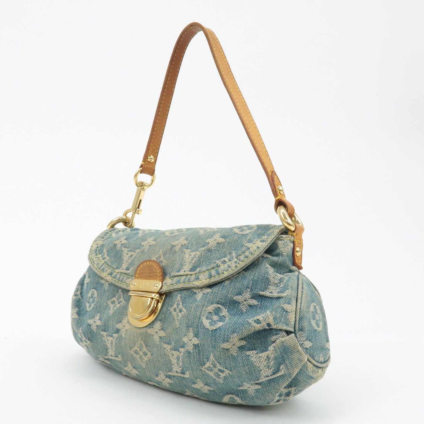 Louis Vuitton Monogram Denim Mini Pleaty Shoulder Bag M95050