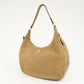 PRADA Leather Shoulder Bag Hand Bag Beige  d