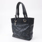CHANEL Paris Biarritz Coated Canvas Leather Tote Bag PM A34208