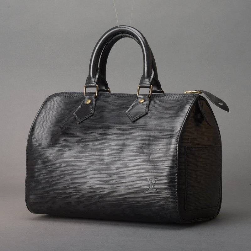 Louis Vuitton Speedy 25 Handbag Epi Leather Noir Black