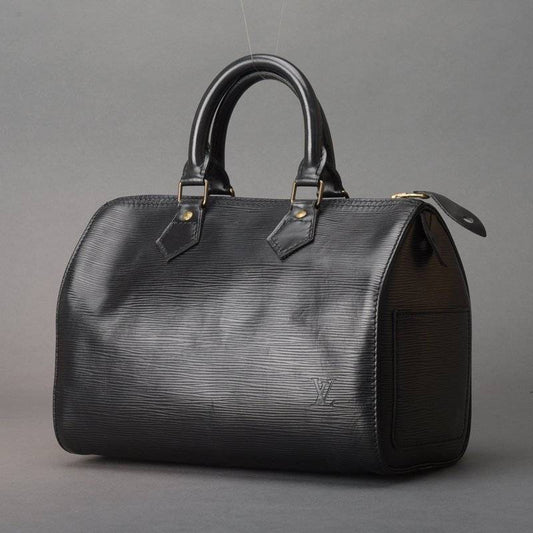 Louis Vuitton Speedy 25 Handbag Epi Leather Noir Black
