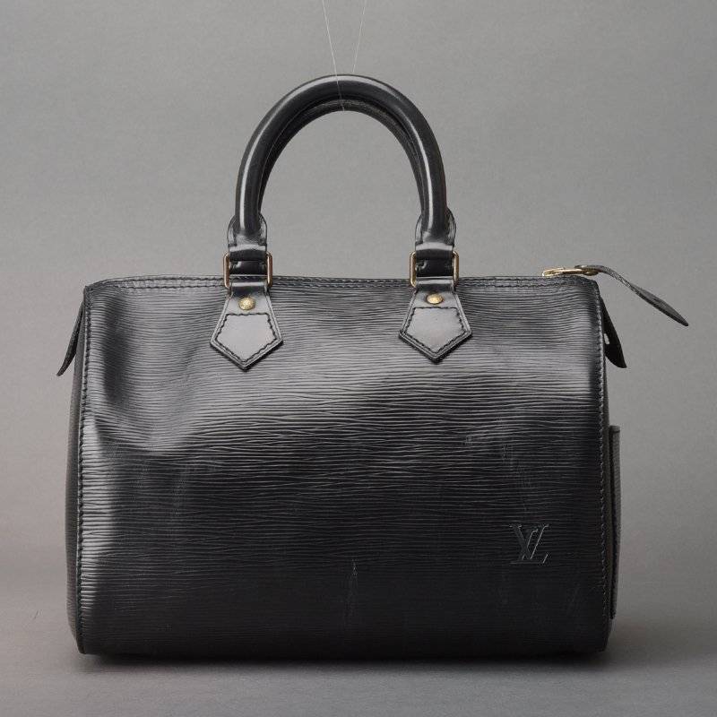 Louis Vuitton Speedy 25 Handbag Epi Leather Noir Black