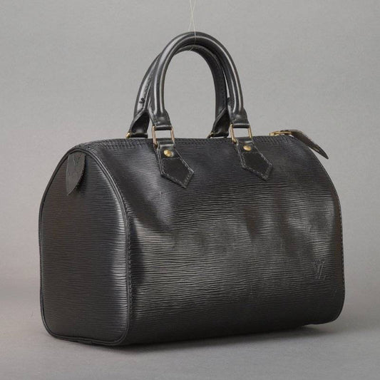 Louis Vuitton Speedy 25 Handbag Epi Leather Noir Black